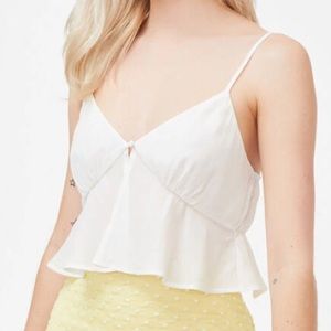 LA Hearts button front cami tank top